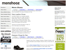 Tablet Screenshot of menshooz.com